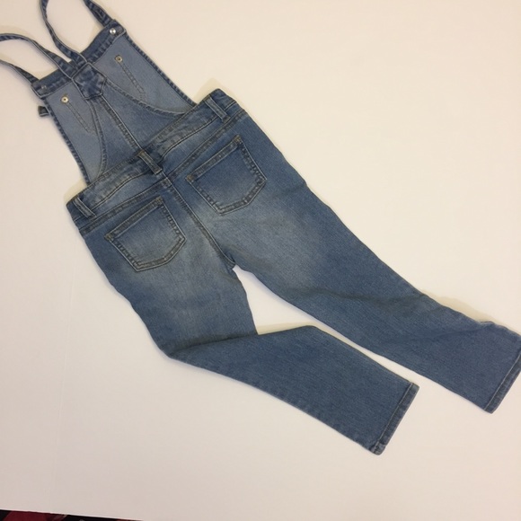 Light wash denim overalls. - Picture 3 of 3